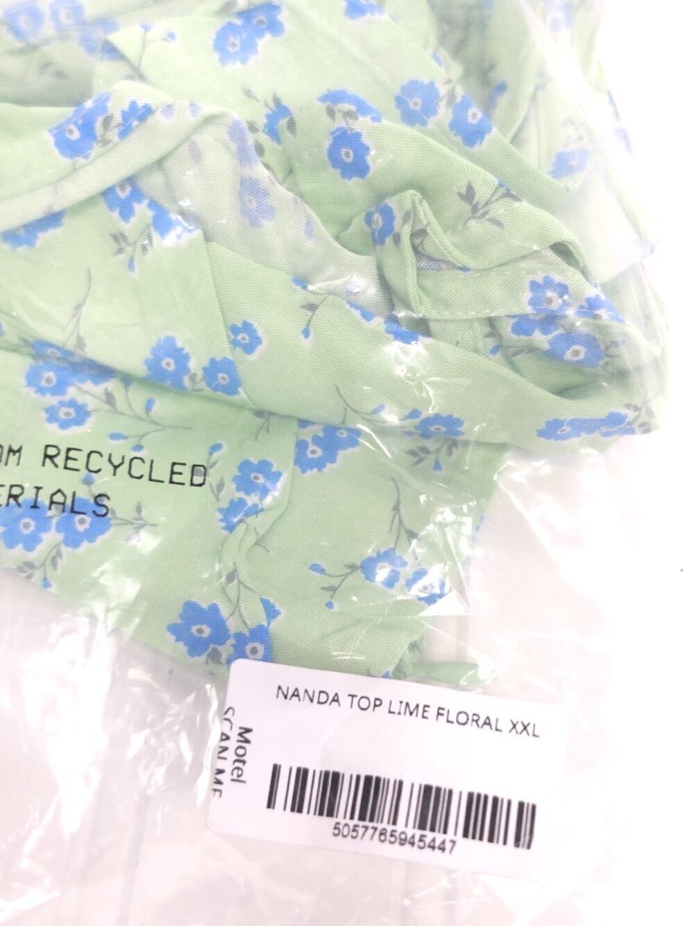Motel Rocks Nanda Halter Top in Lime Floral  Size XXL - Picture 9 of 9